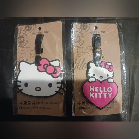 2 Hello Kitty Luggage Tags - Picture 2 of 5